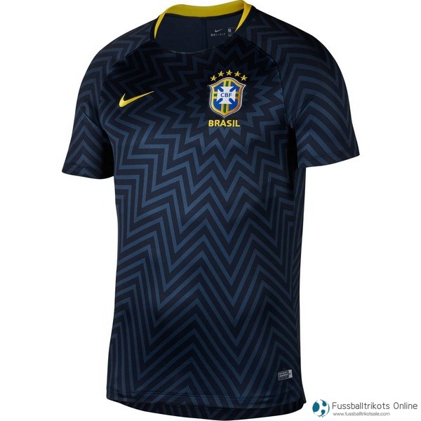 Brasilien Trainingsshirt GX2 2018 Blau Marine Fussballtrikots Günstig